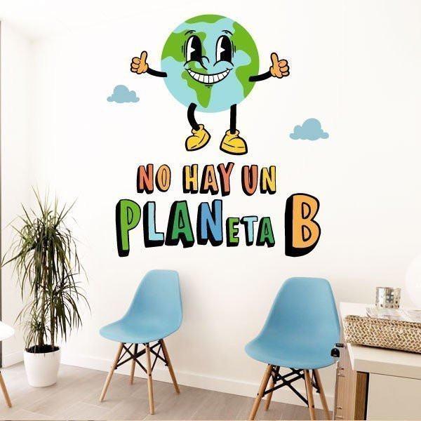 Choisissez la langue! Il n'y a pas de planète B - Stickers pour centres