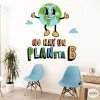 Choisissez la langue! Il n'y a pas de planète B - Stickers pour centres