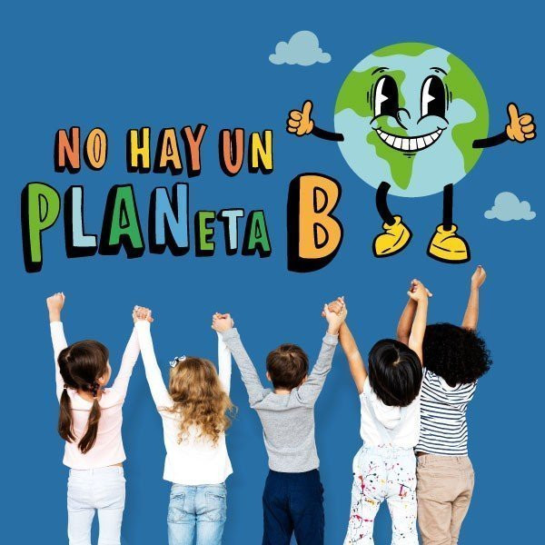 Choisissez la langue! Il n'y a pas de planète B - Stickers pour centres