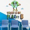 Choisissez la langue! Il n'y a pas de planète B - Stickers pour centres