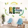 Choose language! - Reduce Reuse Recycle - Educational stickers to decorate public spaces