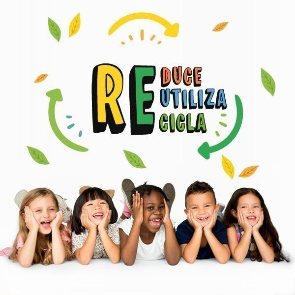 Choisissez la langue! - Réduire Réutilisation Recycler - Stickers éducatifs pour décorer les espaces publics