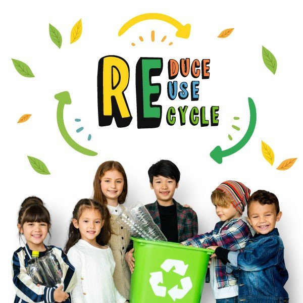 Choisissez la langue! - Réduire Réutilisation Recycler - Stickers éducatifs pour décorer les espaces publics