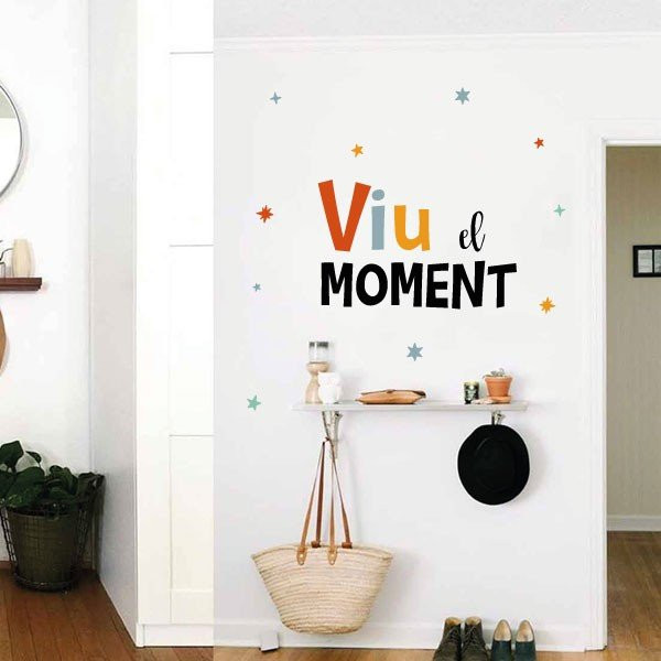 Choisissez la langue! Vivez l'instant présent - Autocollants décoratifs avec phrases