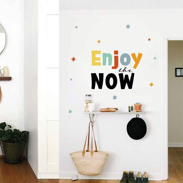 Choose language! Live the moment - Decorative stickers with phrases