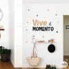 Tria color i idioma! Viu el moment - Vinils decoratius amb frases