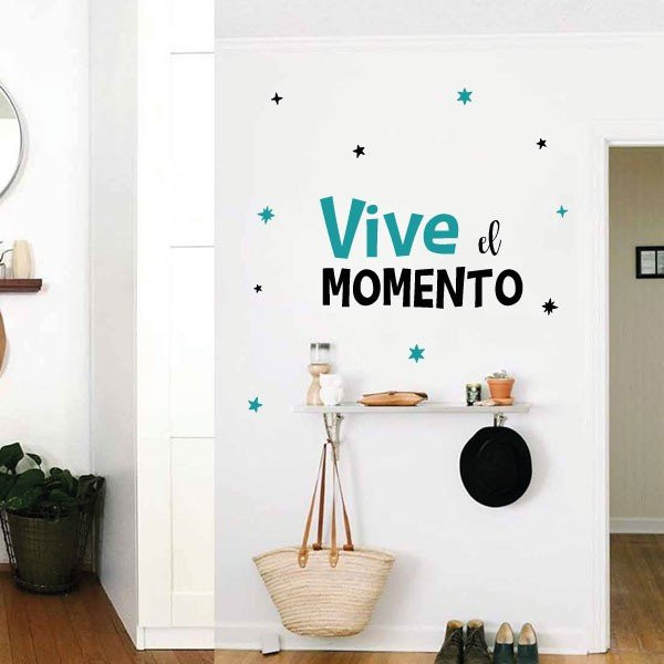 Choose color and language! Enjoy the Now - Decorative stickers with phrases