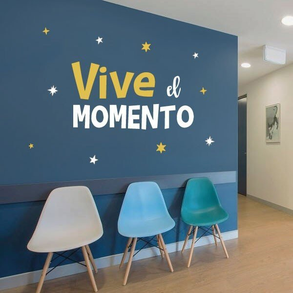 Choose color and language! Enjoy the Now - Decorative stickers with phrases