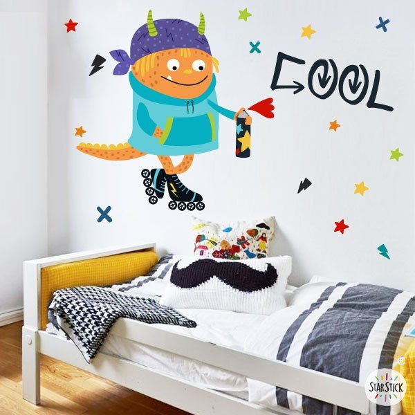 Decoració juvenil - Big monster Graffiti - Vinils originals personalitzables