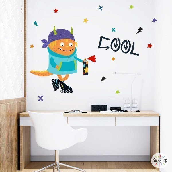 Decoració juvenil - Big monster Graffiti - Vinils originals personalitzables