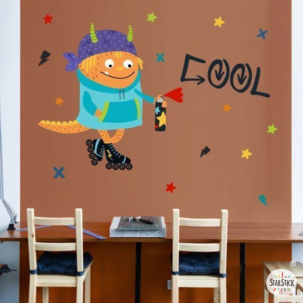 Decoració juvenil - Big monster Graffiti - Vinils originals personalitzables