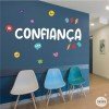 Choisissez la langue! Confiance – Stickers décoratif avec mots de motivation