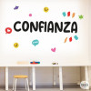 Choisissez la langue! Confiance – Stickers décoratif avec mots de motivation