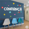 Choisissez la langue! Confiance – Stickers décoratif avec mots de motivation