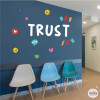 Choisissez la langue! Confiance – Stickers décoratif avec mots de motivation