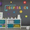 Choose language! Cooperation – Decorative stickers with motivational words
