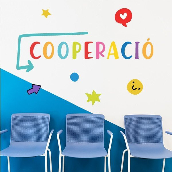 Choisissez la langue! Coopération – Stickers décoratif avec mots de motivation