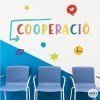 Decoració escolar amb adhesius de paret - Cooperació