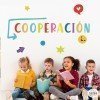 ¡Elige idioma! Cooperación – Vinilos decorativos con palabras de motivación