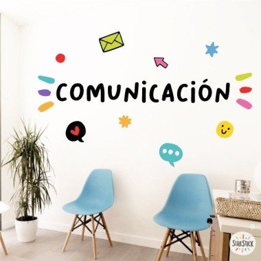 Choisissez la langue! Communication – Sticker mural - Idées pour décorer les espaces publics