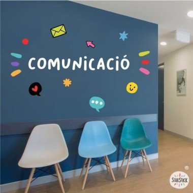 Choose language! Communication – Wall stickers - Ideas to decorate public spaces