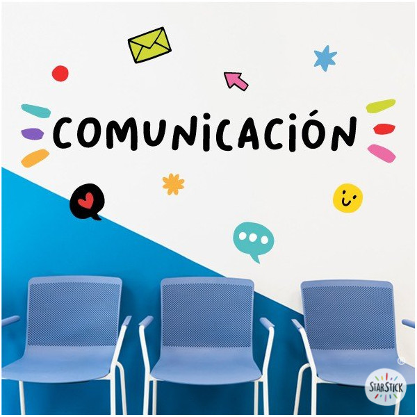 Choisissez la langue! Communication – Sticker mural - Idées pour décorer les espaces publics