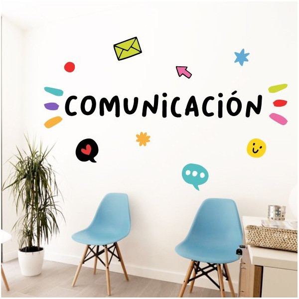 Tria idioma! Comunicació – Vinils murals - Idees per decorar espais públics