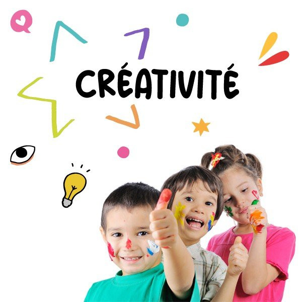 Choose language! Creativity – Educational stickers to decorate schools and institutes