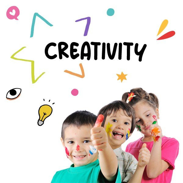 Choose language! Creativity – Educational stickers to decorate schools and institutes