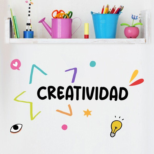 Choose language! Creativity – Educational stickers to decorate schools and institutes