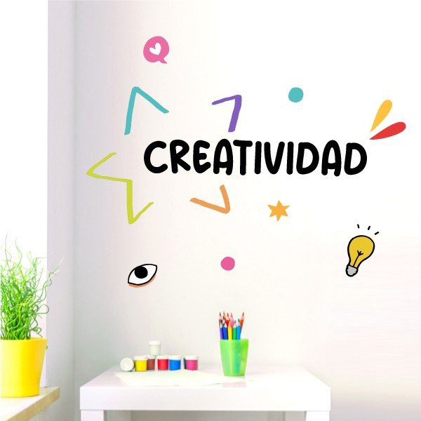 Choose language! Creativity – Educational stickers to decorate schools and institutes