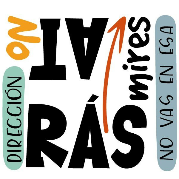Tria idioma! No miris enrere - Vinils decoratius amb frases