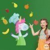 Decoració per a menjadors escolars - Unicorn cuiner - Vinils decoratius educatius