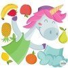 Décoration pour cantines scolaires - Licorne culinaire - Stickers décoratifs pédagogiques