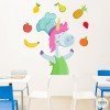 Decoración para comedores escolares - Unicornio cocinero - Vinilos decorativos educativos