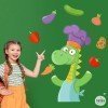Decoration for school cafeterias - Cooking dragon - Educational decorative wall stickers