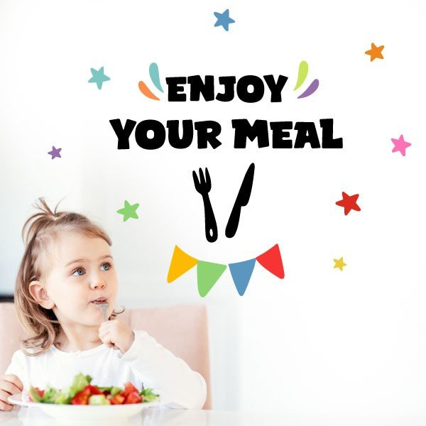 Choisissez la langue! Bon appétit – Stickers et idées pour décorer les salles à manger