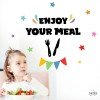 Choisissez la langue! Bon appétit – Stickers et idées pour décorer les salles à manger