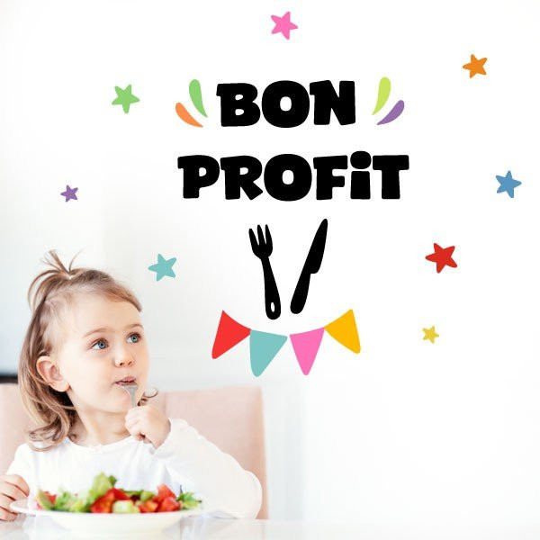 Choisissez la langue! Bon appétit – Stickers et idées pour décorer les salles à manger