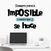 Tria color i idioma! Sembla impossible - Vinils decoratius amb frases