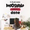 Tria color i idioma! Sembla impossible - Vinils decoratius amb frases