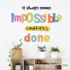 Choose language! It always seems impossible - Decorative wall stickers