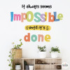 Choisissez la langue! Cela semble impossible - Stickers décoratifs avec phrases