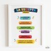 Tableau pour cantines scolaires - La recette magique - Décoration pour établissements éducatifs