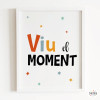 Designer decorative print - Enjoy the now - Choose language!