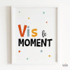 Designer decorative print - Enjoy the now - Choose language!