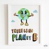 Decorative sheet for educational centers - There is no planet B - Choose language!