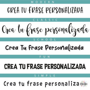 ¡Diseña la frase que quieras en vinilo! - Vinilos con frases personalizadas