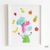 Unicornio cocinero - Cuadros decorativos para comedores escolares