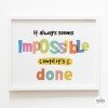Decorative sheet - It always seems impossible - Choose language!